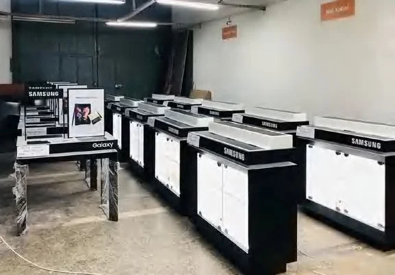 Retail furniture prepared in the workshop
