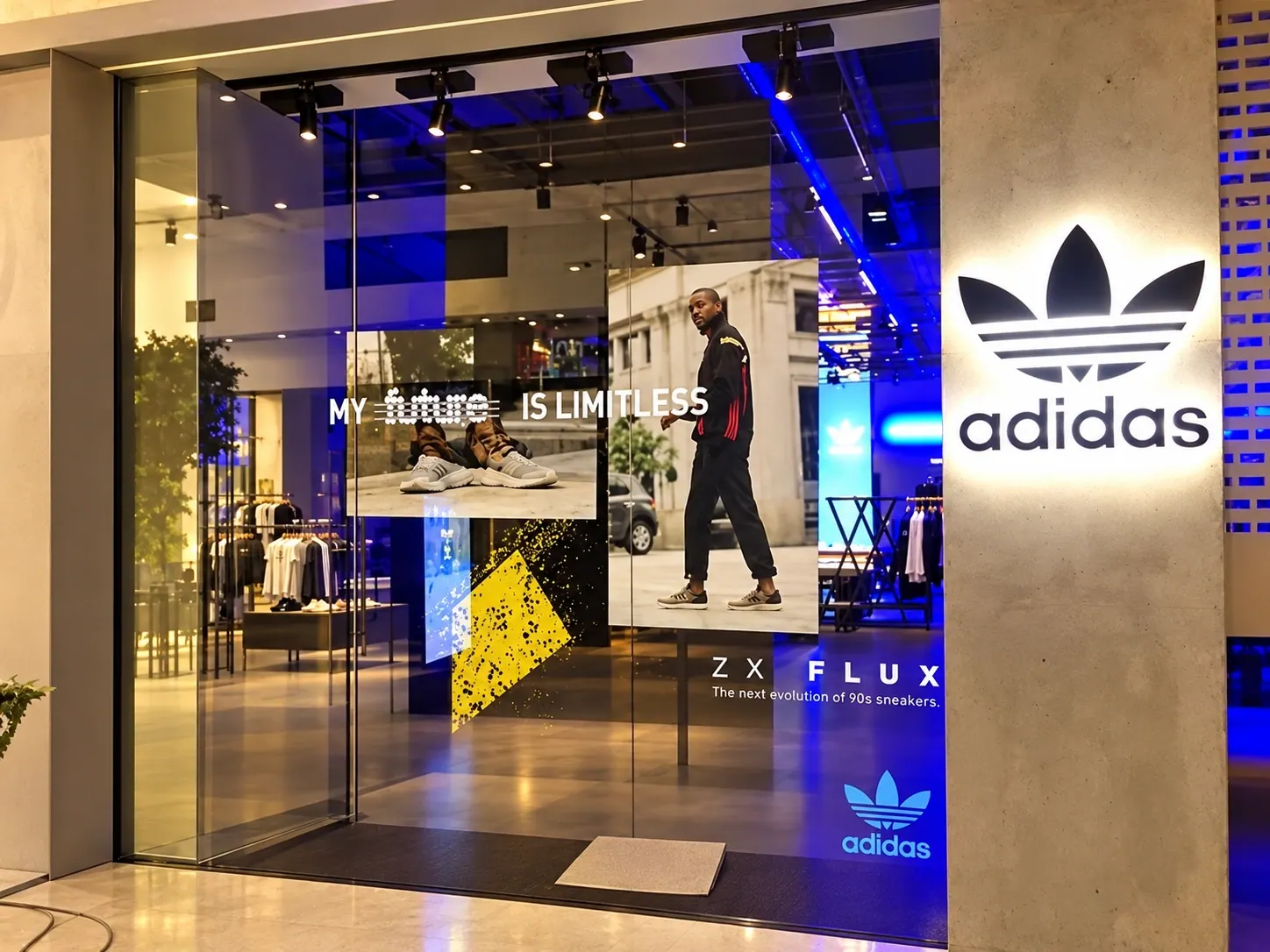 Adidas – fertiggestellter Raum