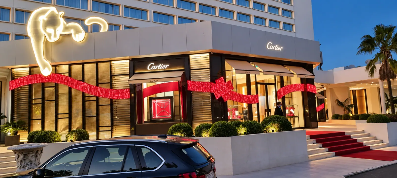 Cartier — Aydınlatılmış cephe