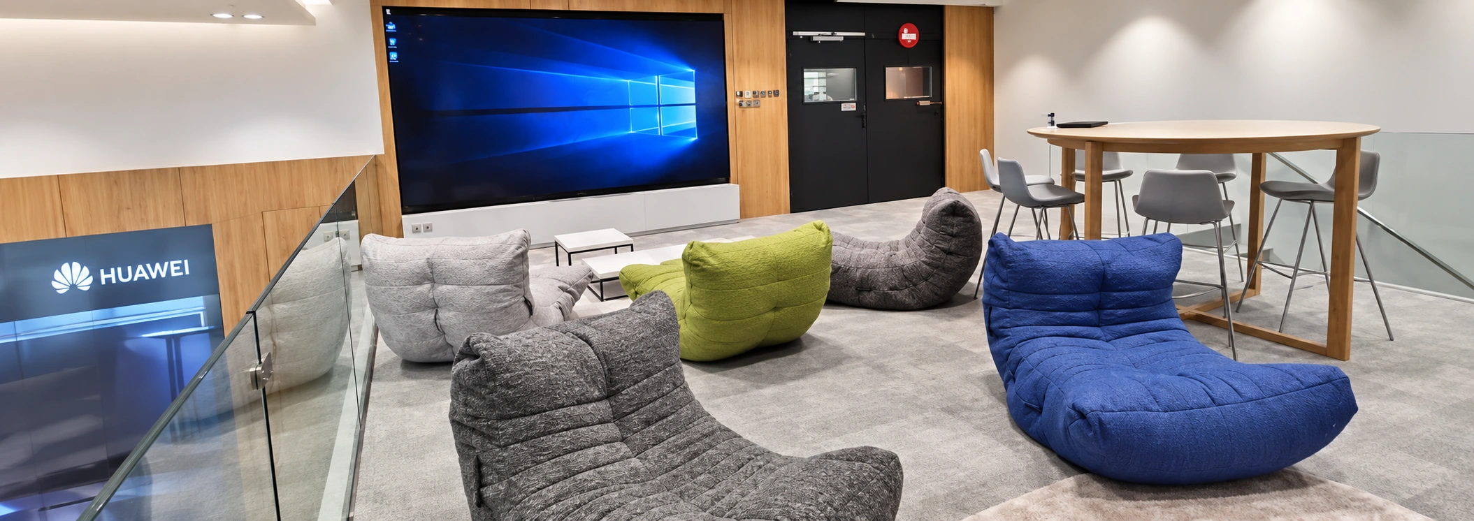 Huawei customer seating area