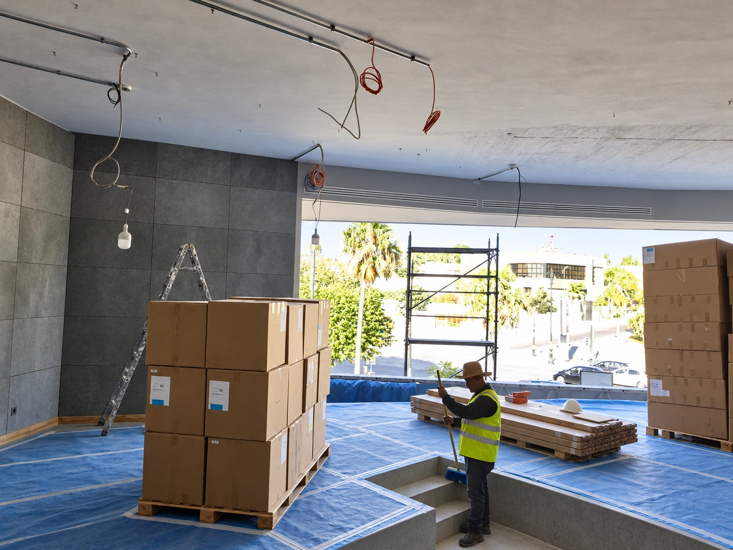 Nike Flagship Rabat — Interior fit-out in progress