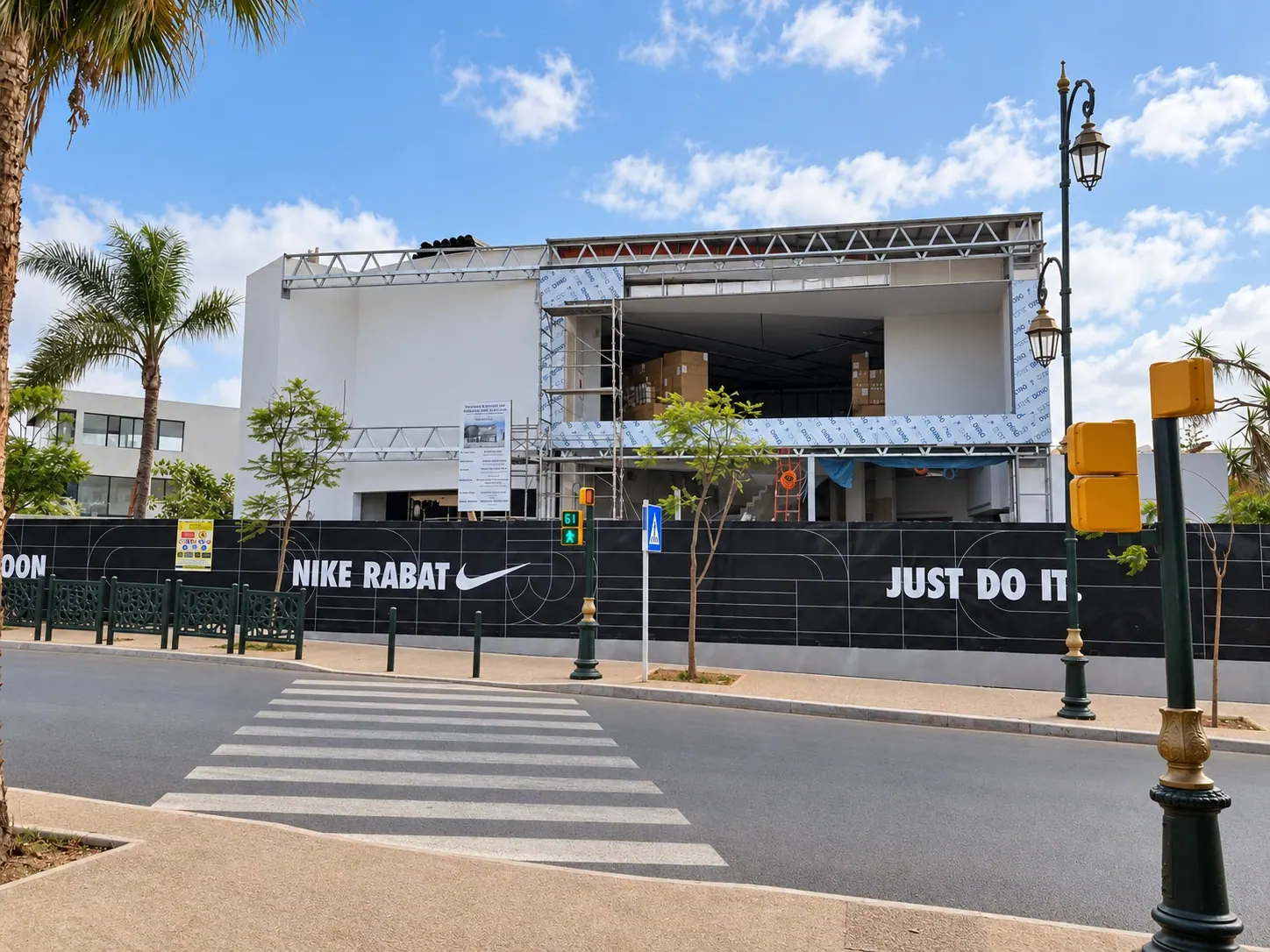 متجر Nike الرئيسي في الرباط — أثناء التنفيذ