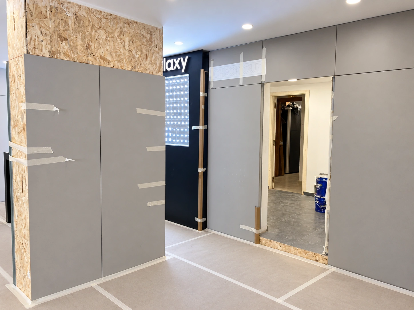 Samsung Maarif — Partition and joinery installation